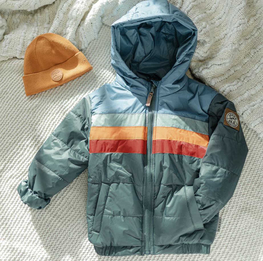 Souris Mini TEAL PUFFER COAT