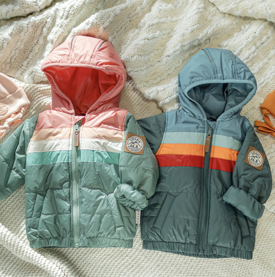 Souris Mini TEAL PUFFER COAT