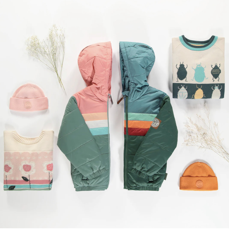 Souris Mini TEAL PUFFER COAT