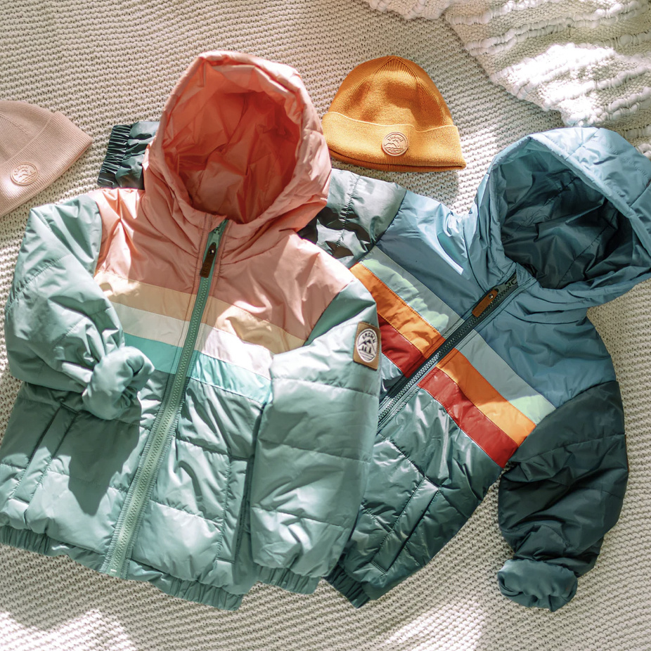 Souris Mini TEAL PUFFER COAT