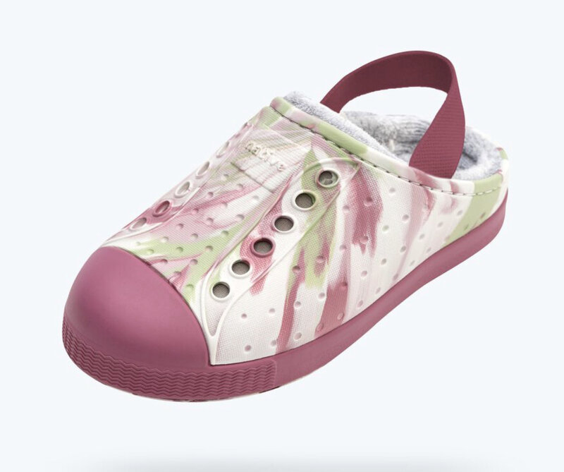 Native Soulier Jefferson Beach Cozy - French Terry(4-10) - Twilight Pink Marble/Twilight pink
