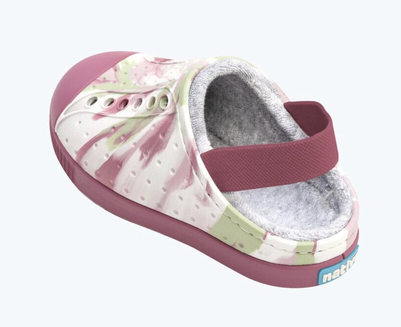 Native Jefferson shoes Beach Cozy - French Terry(4-10) - Twilight Pink Marble/Twilight pink