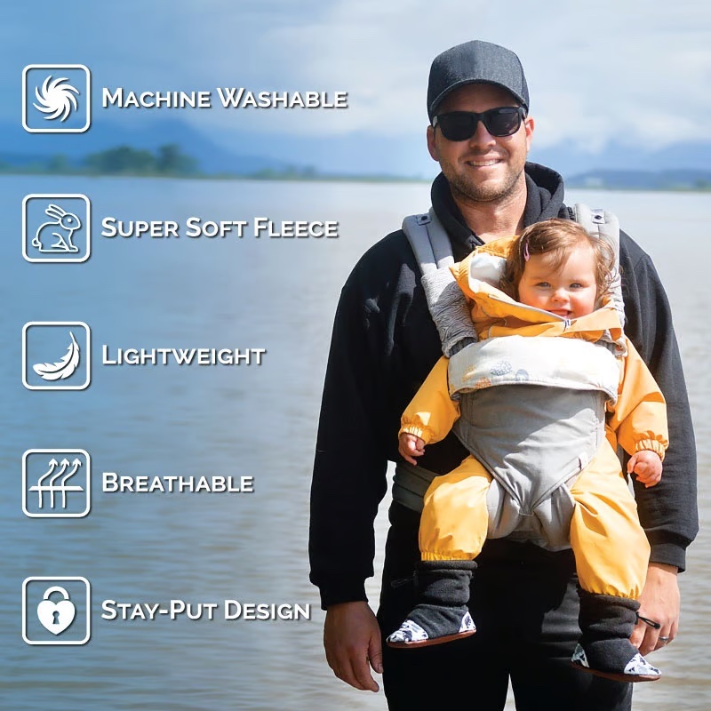 Jan&Jul Chaussons confortables stay- put pour bébés - dinoland