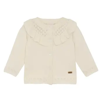 minymo Cardigan tricot mince - Ivoire