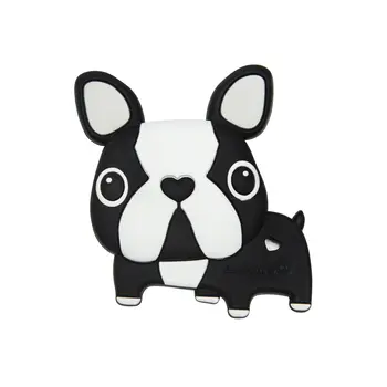Loulou Lollipop Silicone teether - Boston Terrier