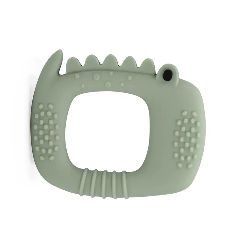 Loulou Lollipop Silicone teether - alligator