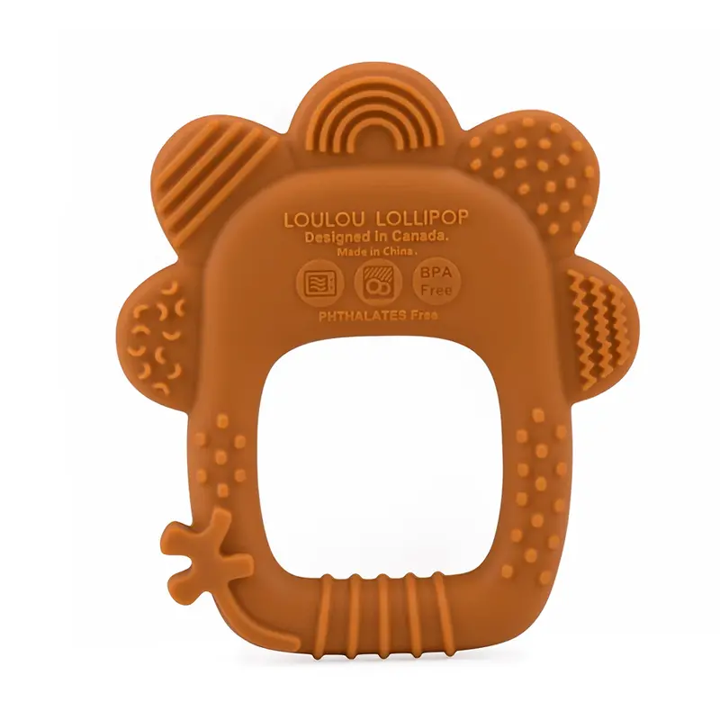 Loulou Lollipop Silicone teether - lion