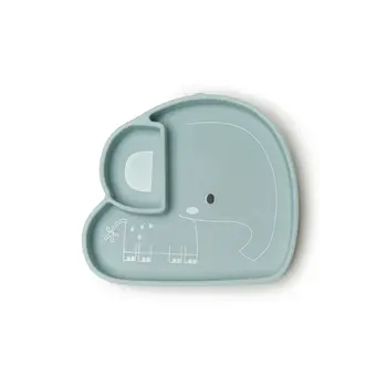 Loulou Lollipop Silicone succion plate - elephant