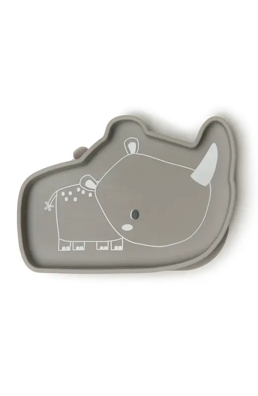 Loulou Lollipop Silicone succion plate - rhino