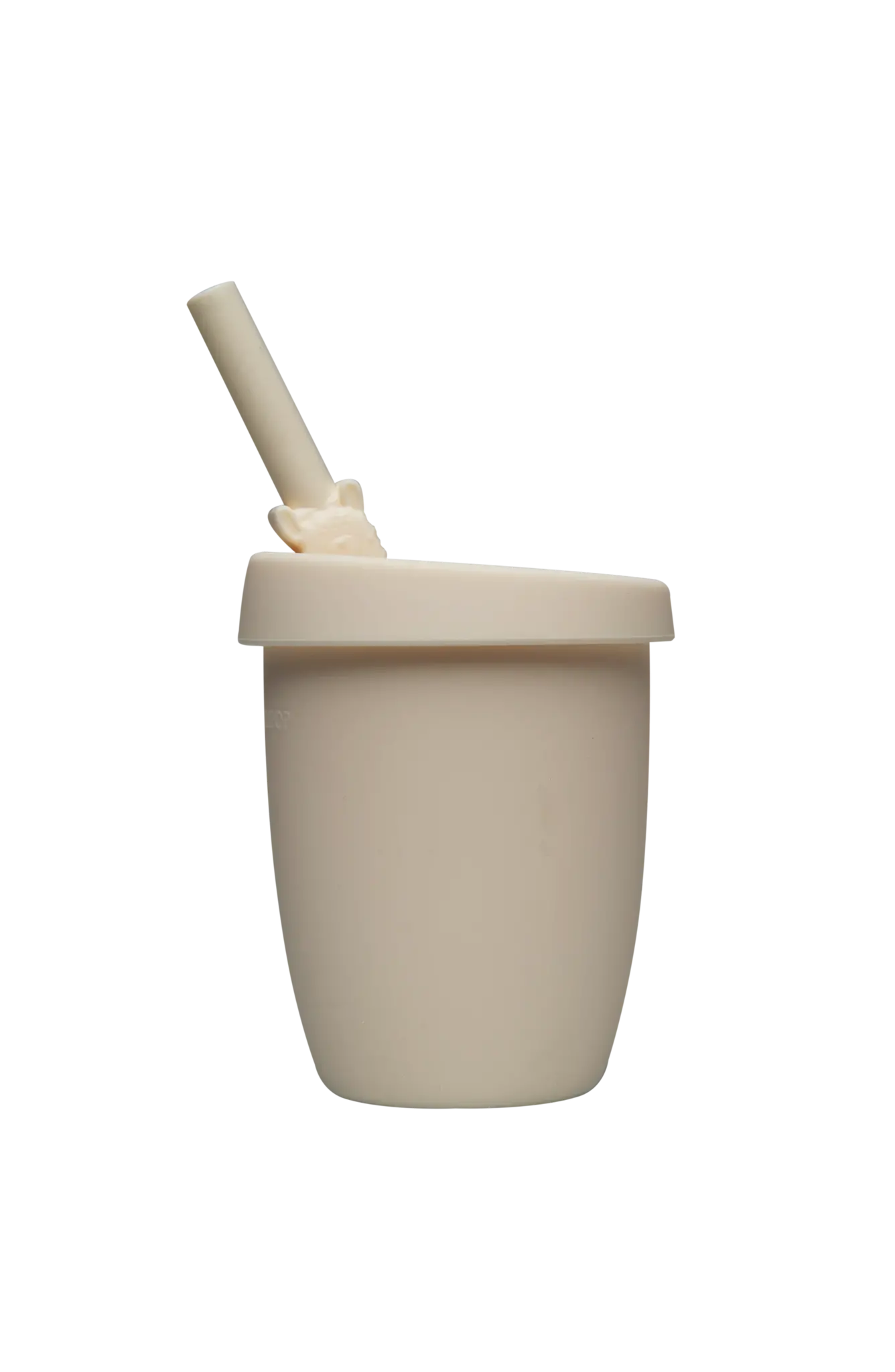 Loulou Lollipop Silicone cup with lid and straw - Llama