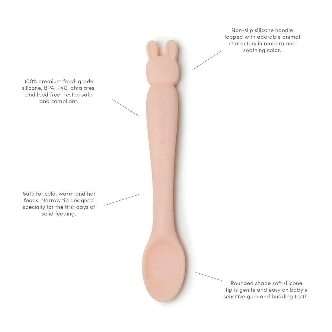 Loulou Lollipop Silicone Feeding Spoon - lama