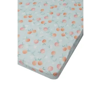 Loulou Lollipop Muslin Fitted Crib Sheets - peaches