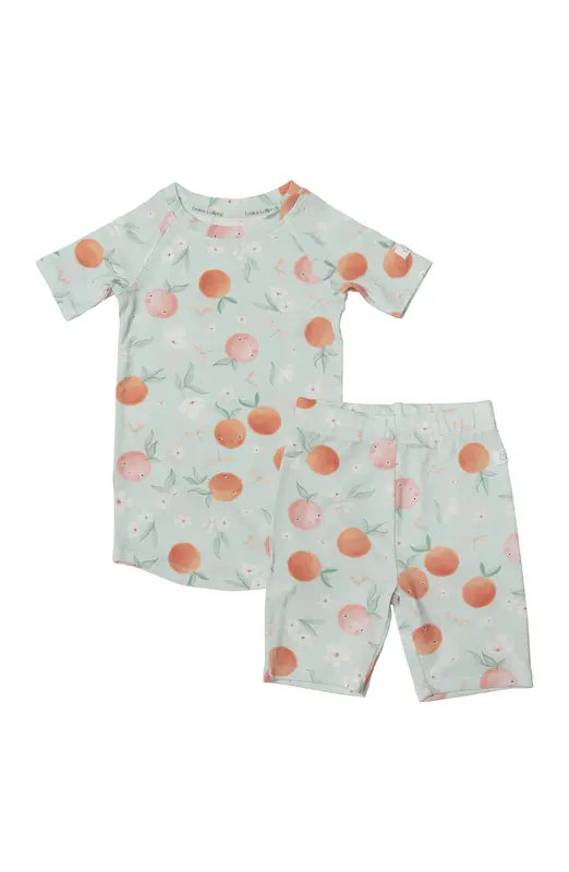 Loulou Lollipop Short Pajama Set - Peaches