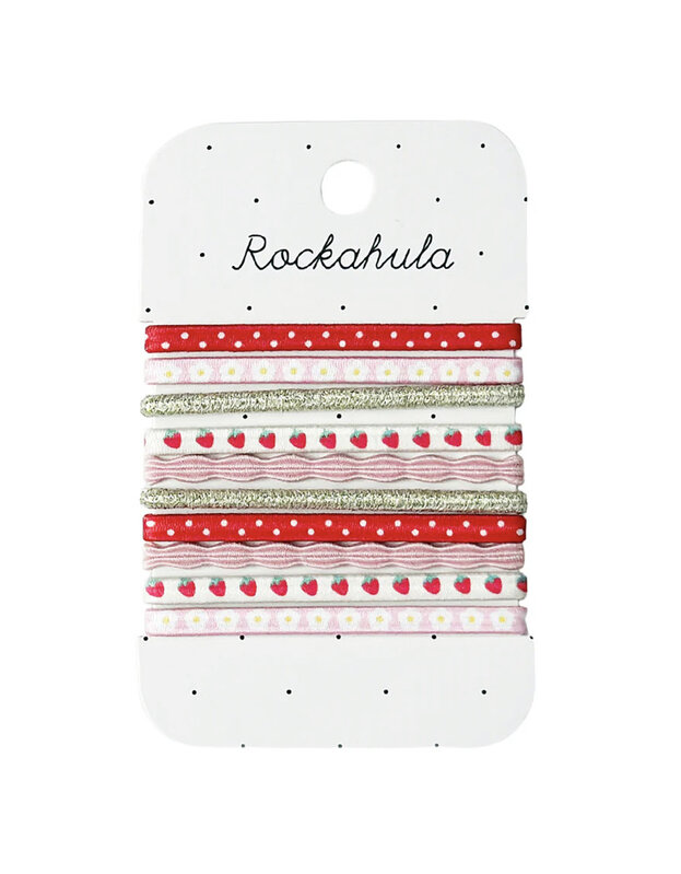 Rockahula Paquet d’élastique à cheveux Strawberry fair