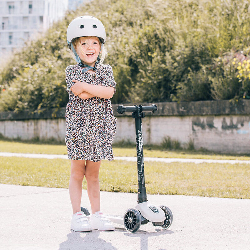 Scoot&Ride Trotinette Highwaykick 3 - Ajustable et avec lumières DEL - Ash