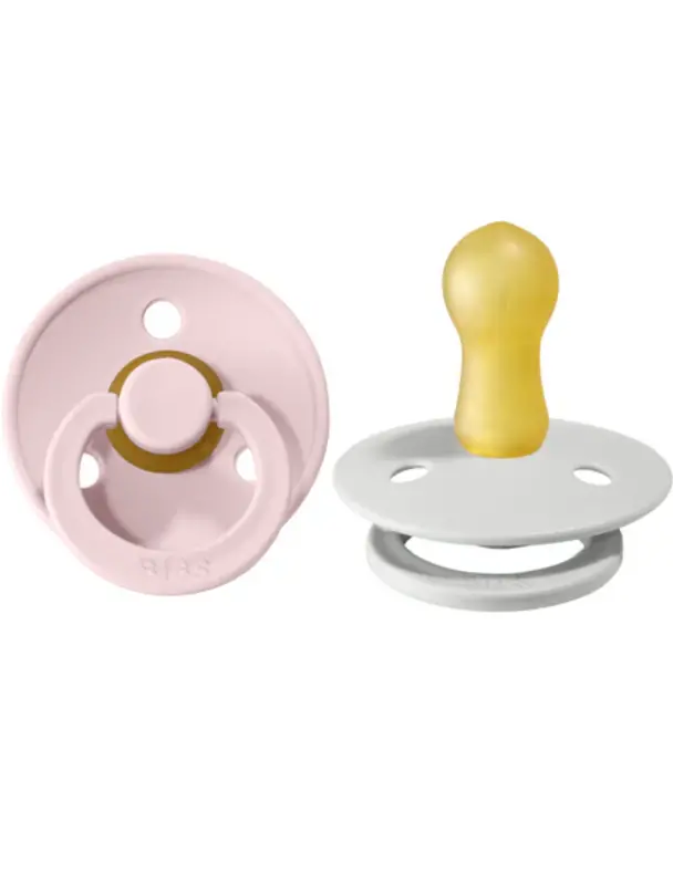 Bibs Set of 2 latex pacifiers 6-18 months - Blossom / Haze