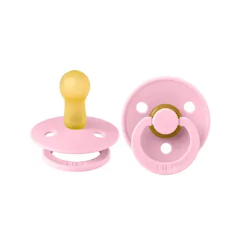 Bibs Set of 2 pacifiers  0-6 months - Baby pink