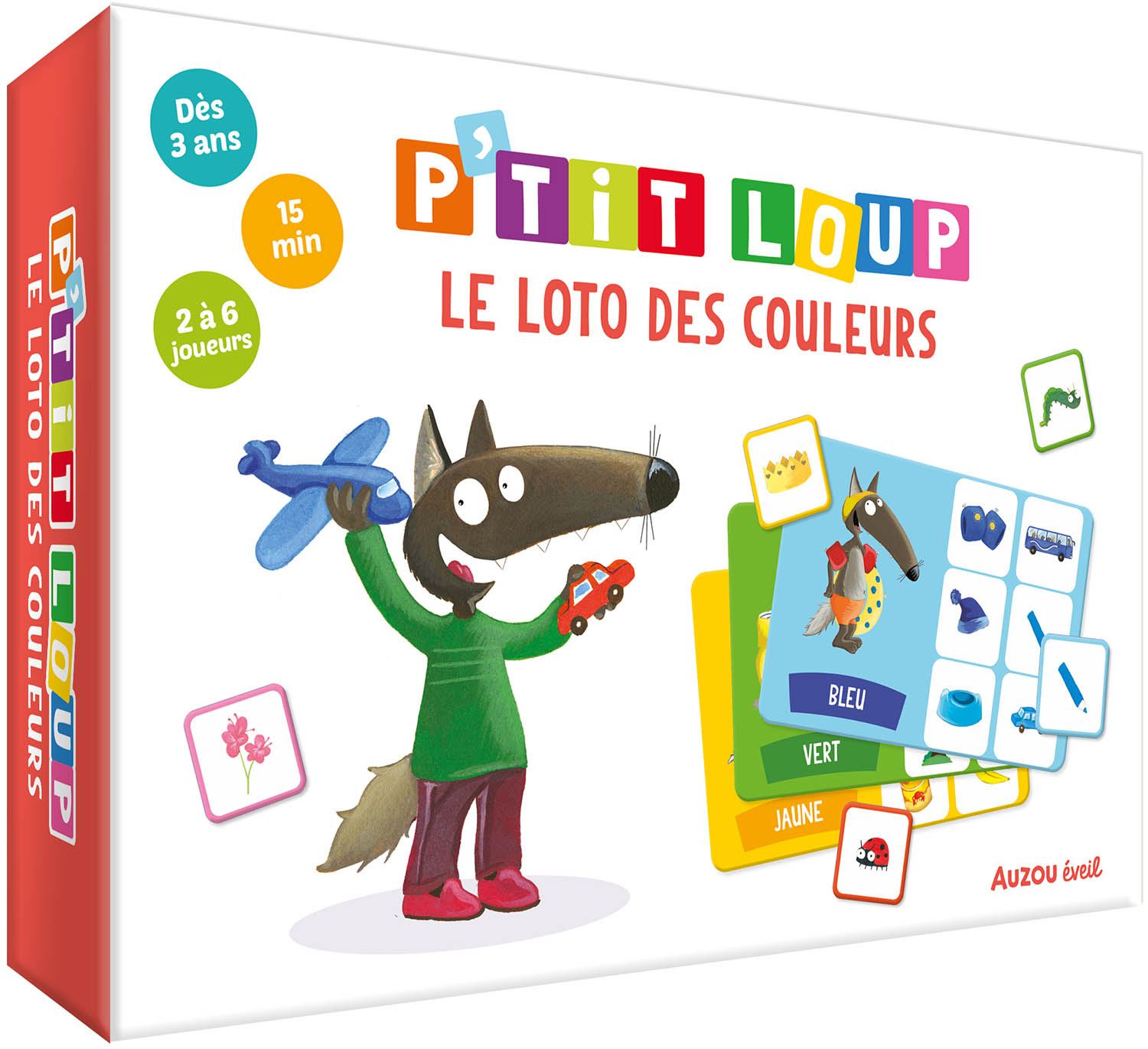 Auzou P'tit Loup - Le loto des couleurs