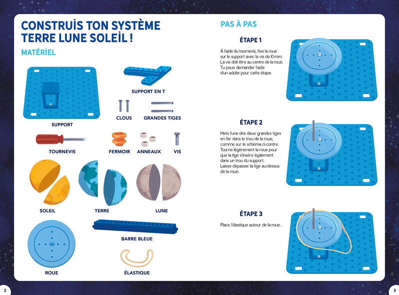 Auzou Mon système Terre  Lune Soleil - en route vers l'espace !