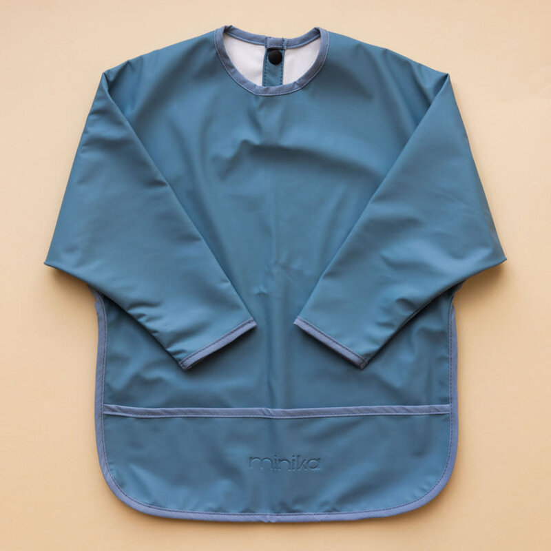 Minika Long sleeve bib - Indigo