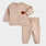 Petit Lem Sand Quilted Outfit Set