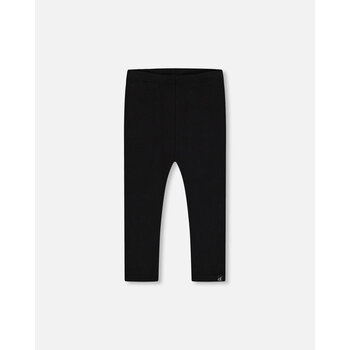 Deux Par Deux Legging Côtelé Noir (5-6 ans)