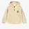 Souris Mini Veste beige à capuchon avec fermeture éclair en sherpa et peluche (7-10 ans)
