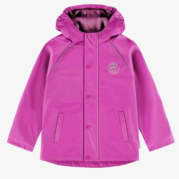 Souris Mini Manteau imperméable mauve en polyuréthane (3-6 ans)