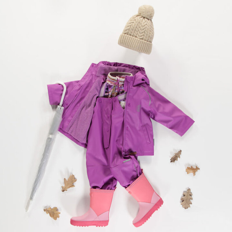 Souris Mini Purple polyurethane rain overalls (18-24m / 2-3 Y)