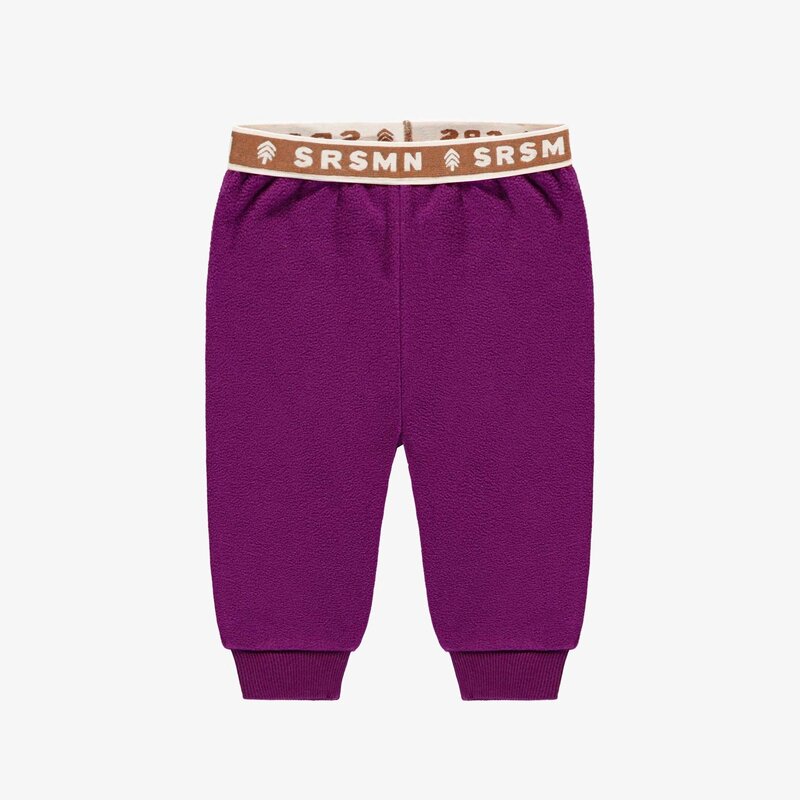 Souris Mini Pantalon en polar mauve (6-9m / 2-3ans)