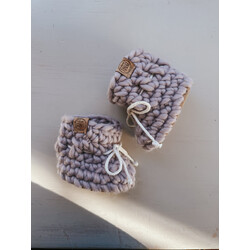 Les Petits Tousi Pantoufles classiques minis - Mauve-Orchidée (NB/18-24m)