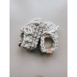 Les Petits Tousi Pantoufles style LOAFERS minis - Gris-Coconut (2T/5T)