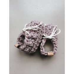 Les Petits Tousi Pantoufles style LOAFERS minis - Mauve-Orchidée (2T/5T)