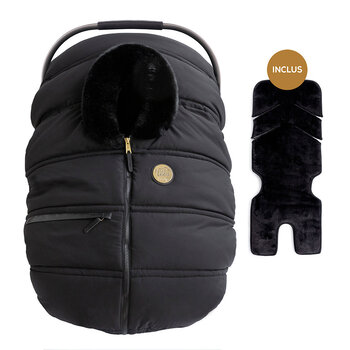 Petit Coulou Luxury Set: 3 seasons car seat cover & Insulated backing - Eclipse