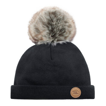 Petit Coulou Tuque avec pompon - Onyx (0-6mois)