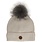 Calikids Tuque en tricot doux avec pompon - Almond (9-24m/2-5ans)