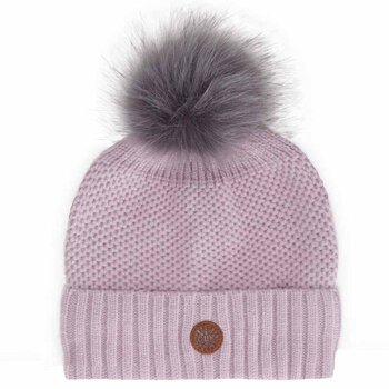 Calikids Knit Soft Touch Hat with pompom - Lilac (9-24m/2-5y)