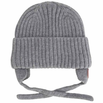 Calikids Tuque en tricot doux - Grey (0-3m/18m-3ans)
