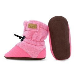 Jan&Jul Baby Stay-Put Cozy Booties - Watermelon Pink (3-12m/18-24m)