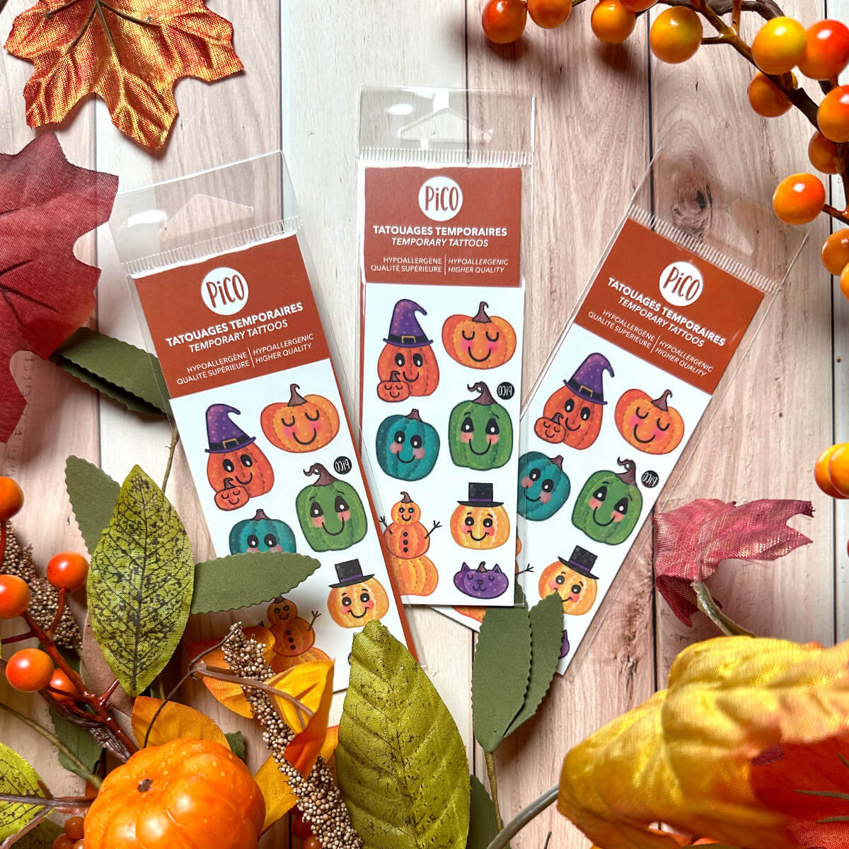 Pico Tatoo Inc L'automne et ses belles citrouilles