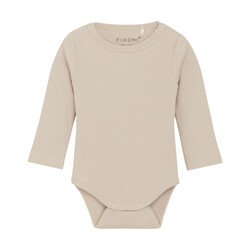 Fixoni Cache-couche côtelé - Crème (1m/12m)