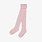 Souris Mini Plain soft pink tights with pointel details (3-4y/10-12y)