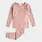 Petit Lem Ensemble pyjama rose à imprimé jardin automnal (2ans-6x)