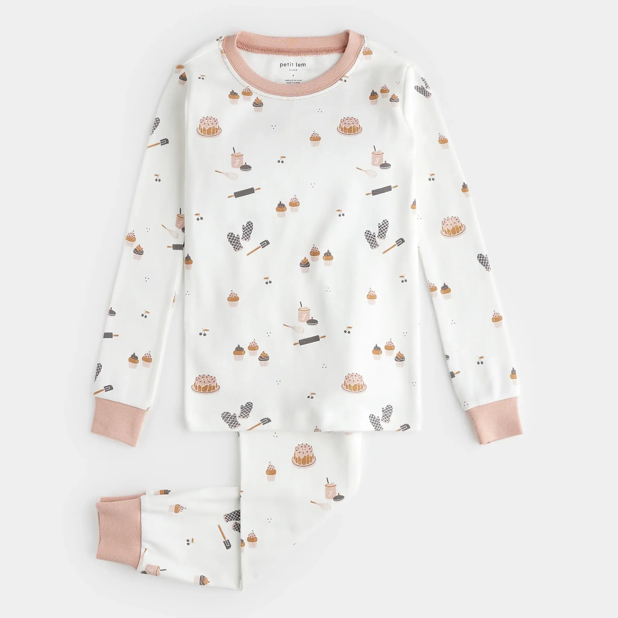 Baking Print on Off-White PJ Set Baking Print on Off-White PJ Set