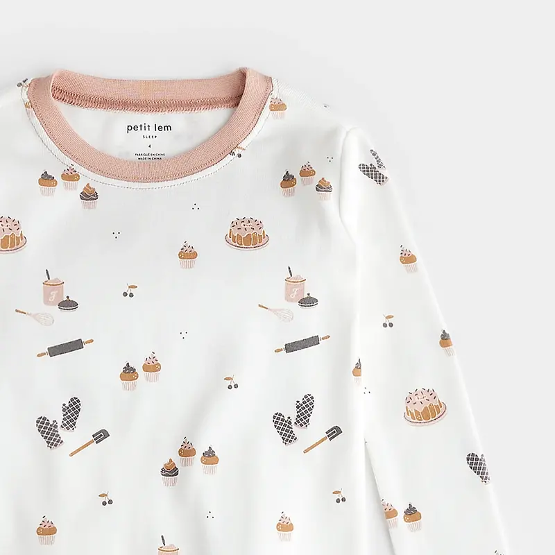 Baking Print on Off-White PJ Set Baking Print on Off-White PJ Set