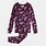 Petit Lem Fall Botanicals Print on Plum PJ Set (2y/6x)