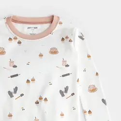 Petit Lem Baking Print on Off-White PJ Set (8y/10y)