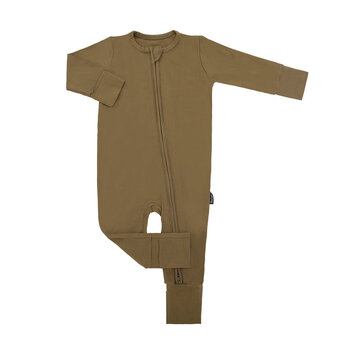Belan . J Footless Sleeper with Fold-Over Cuffs - Basil (6-12m/18-24m)