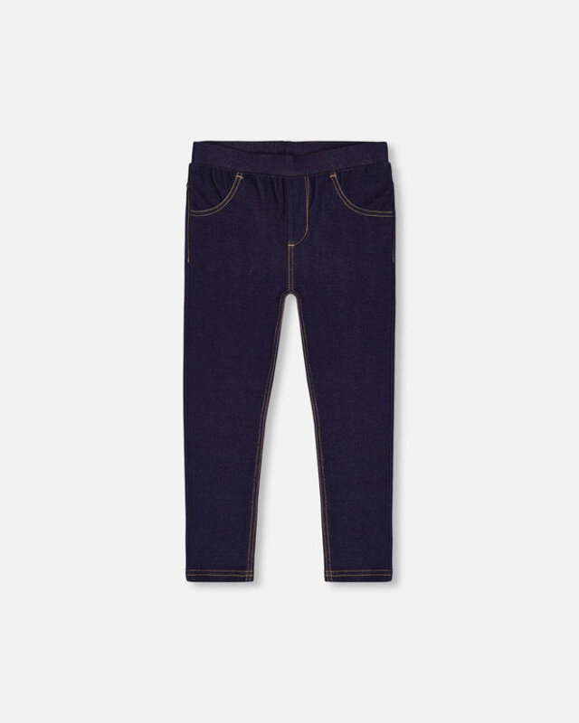 Deux Par Deux Dark Blue Denim Jeggings (7/10y)