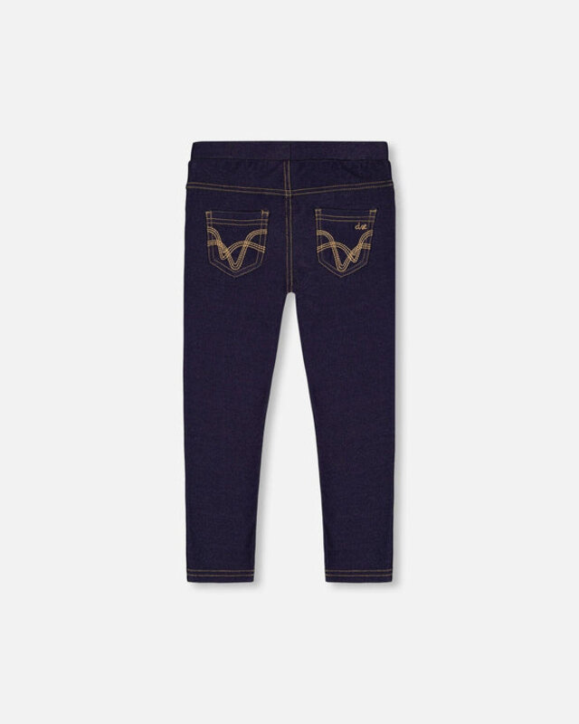 Deux Par Deux Dark Blue Denim Jeggings (7/10y)